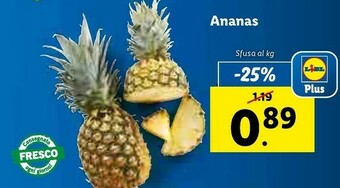 Lidl Ananas offerta