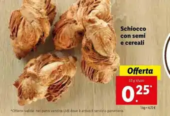 Lidl Dove Schiocco Con Semi E Cereali offerta