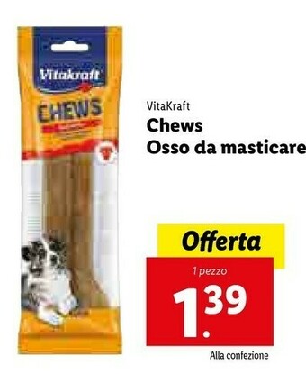 Lidl Vitakraft Chews Osso Da Masticare offerta