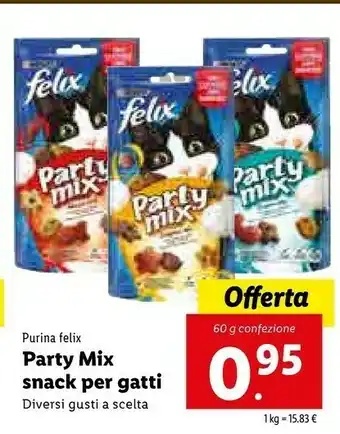 Lidl Felix Party Mix Ocean Mix 60 G offerta