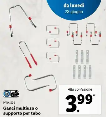 Lidl Parkside Ganci Multiuso O Supporto Per Tubo offerta
