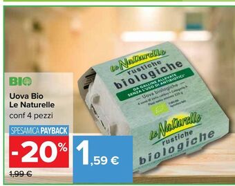 Carrefour Iper Uova bio le naturelle offerta
