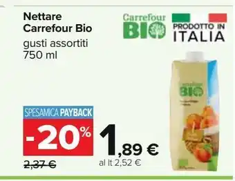 Nettare carrefour bio