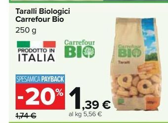 Carrefour Iper Taralli biologici carrefour bio offerta