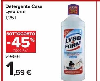Carrefour Market Detergente casa lysoform offerta