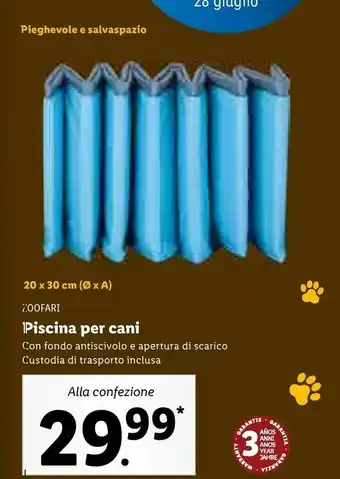 Lidl Zoofari Piscina Per Cani offerta