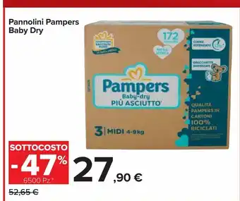 Carrefour Iper Pannolini pampers baby dry offerta