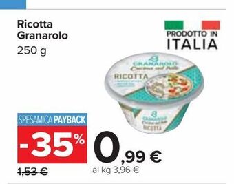 Carrefour Iper Ricotta granarolo offerta