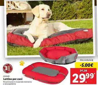 Lidl Zoofari Lettino Per Cani offerta