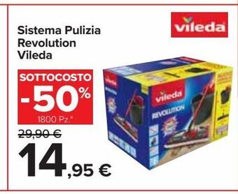 Carrefour Iper Sistema pulizia revolution vileda offerta