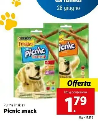 Lidl Purina Friskies Picnic Snack offerta
