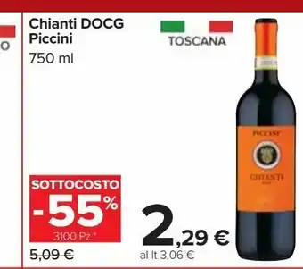 Carrefour Market Chianti docg piccini offerta