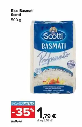 Carrefour Iper Riso basmati scotti offerta