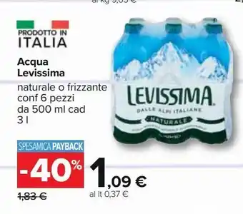Acqua levissima