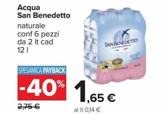 Carrefour Iper Acqua san benedetto offerta