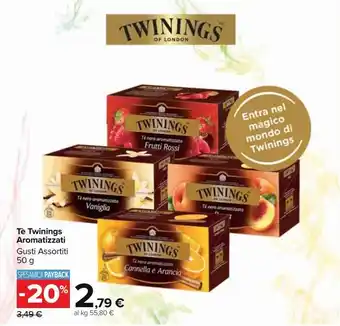 Carrefour Market Te twinings aromatizzati offerta