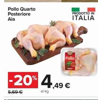 Carrefour Iper Pollo quarto posteriore aia offerta