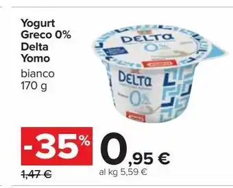 Carrefour Iper Yogurt greco 0% delta yomo offerta
