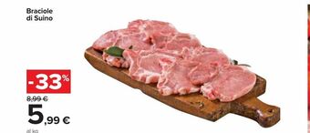 Carrefour Market Braciole di suino offerta