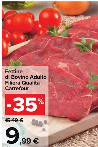 Carrefour Market Fettine di bovino adulto filiera qualita carrefour offerta