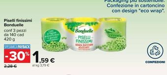 Carrefour Iper Piselli finissimi bonduelle offerta