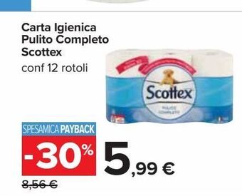 Carta igienica pulito completo scottex