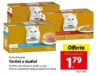 Lidl Purina Gourmet Tortini / Dadini offerta