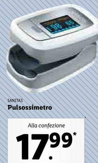 Lidl Sanitas Pulsossimetro offerta
