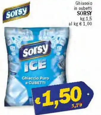 Ard Discount Sorsy Ghiaccio in cubetti kg.1,5 offerta