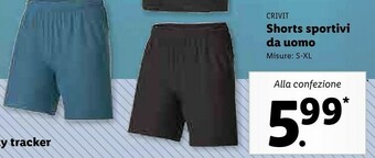 Lidl Crivit Shorts Sportivi Da Uomo offerta