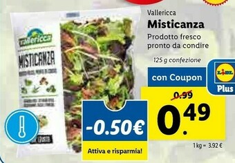 Lidl Vallericca Misticanza offerta