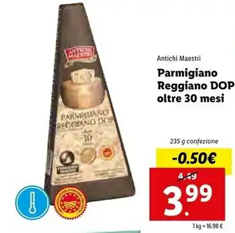 Lidl Parmigiano reggiano DOP Oltre 30 Mesi offerta
