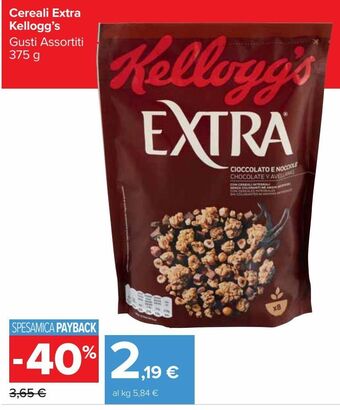 Carrefour Market Cereali extra kellogg's offerta