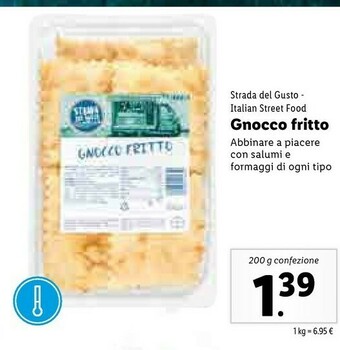 Lidl Strada del gusto Gnocco Fritto offerta