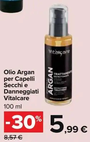Carrefour Market Olio argan per capelli secchi e danneggiati vitalcare offerta