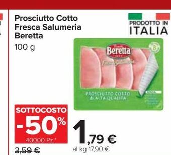 Carrefour Market Prosciutto cotto fresca salumeria beretta offerta