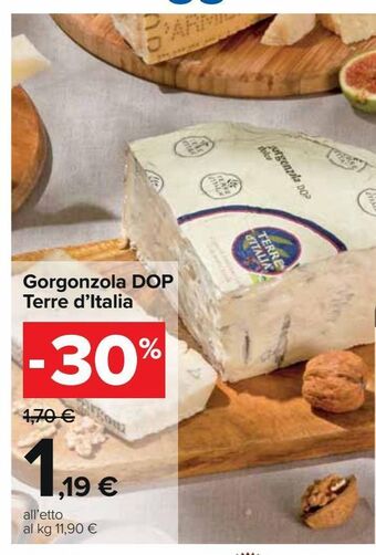 Carrefour Iper Gorgonzola dop terre d'italia offerta