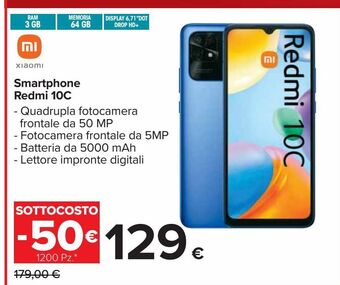 Carrefour Iper Smartphone redmi 10c offerta