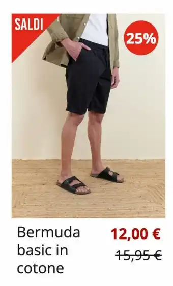 Bermuda basic in cotone