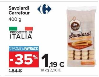 Carrefour Iper Savoiardi carrefour offerta