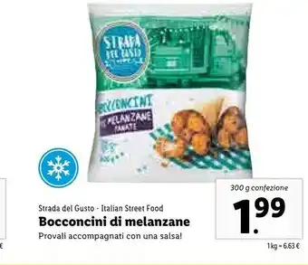 Lidl Strada del gusto Bocconcini Di Melanzane Panate 300 G(ml) offerta