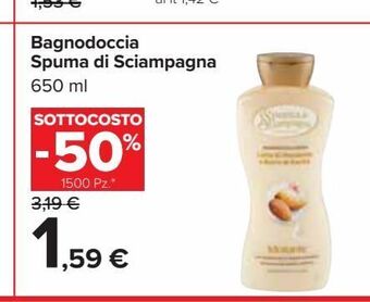 Carrefour Market Bagnodoccia spuma di sciampagna offerta