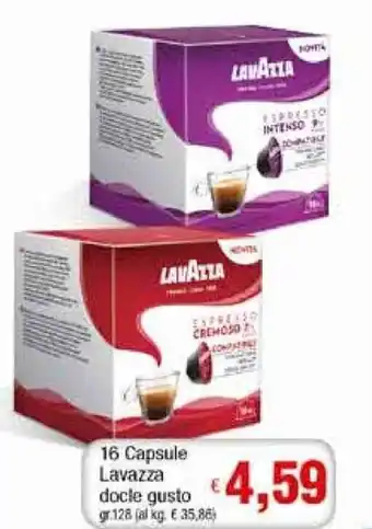 Famila Superstore Lavazza 16 Capsule dolce gusto gr.128 offerta