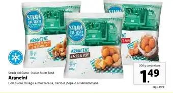 Lidl Strada Del Gusto Arancini offerta