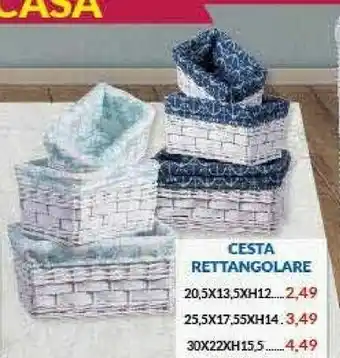 Risparmio Casa Cesta Rettangolare offerta