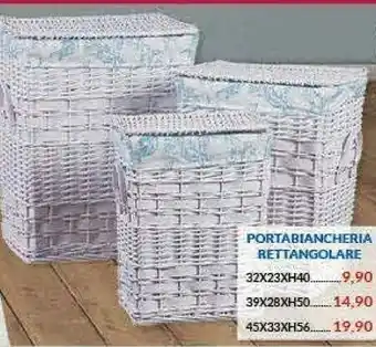 Risparmio Casa Portabiancheria Rettangolare offerta