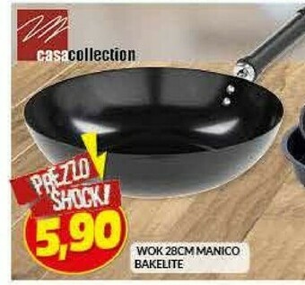 Wok 28cm Manico Bakelite