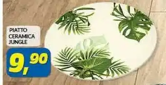 Risparmio Casa Piatto Ceramica Jungle offerta