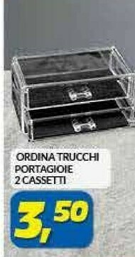 Risparmio Casa Ordina Trucchi Portagioie 2 Cassetti offerta