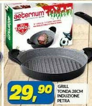 Risparmio Casa Grill Tonda 28 Cm Induzione Petra offerta